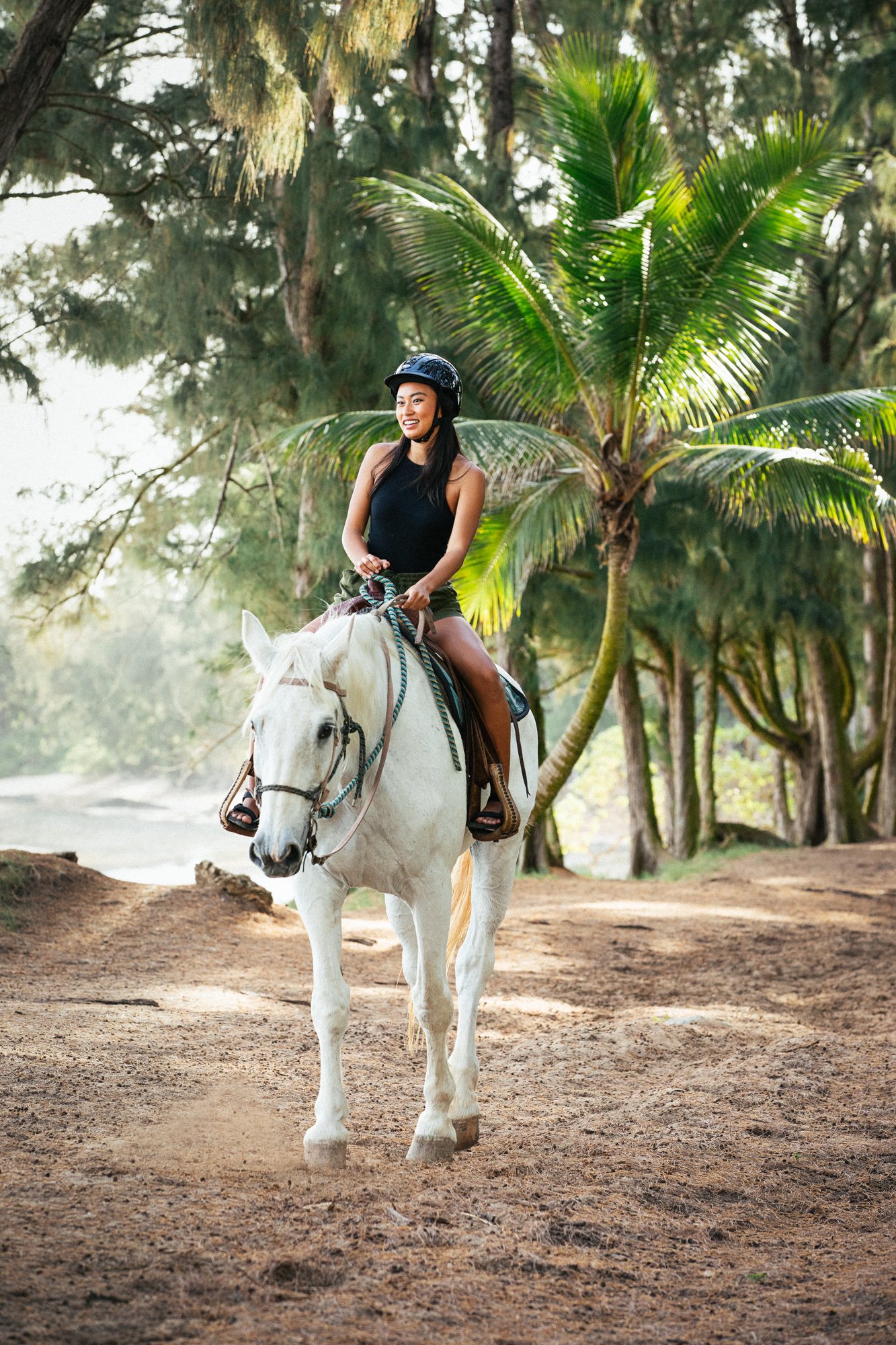 Lady on White Horse