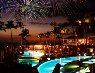 Fireworks at the Pool