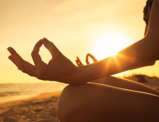 yoga sunset 