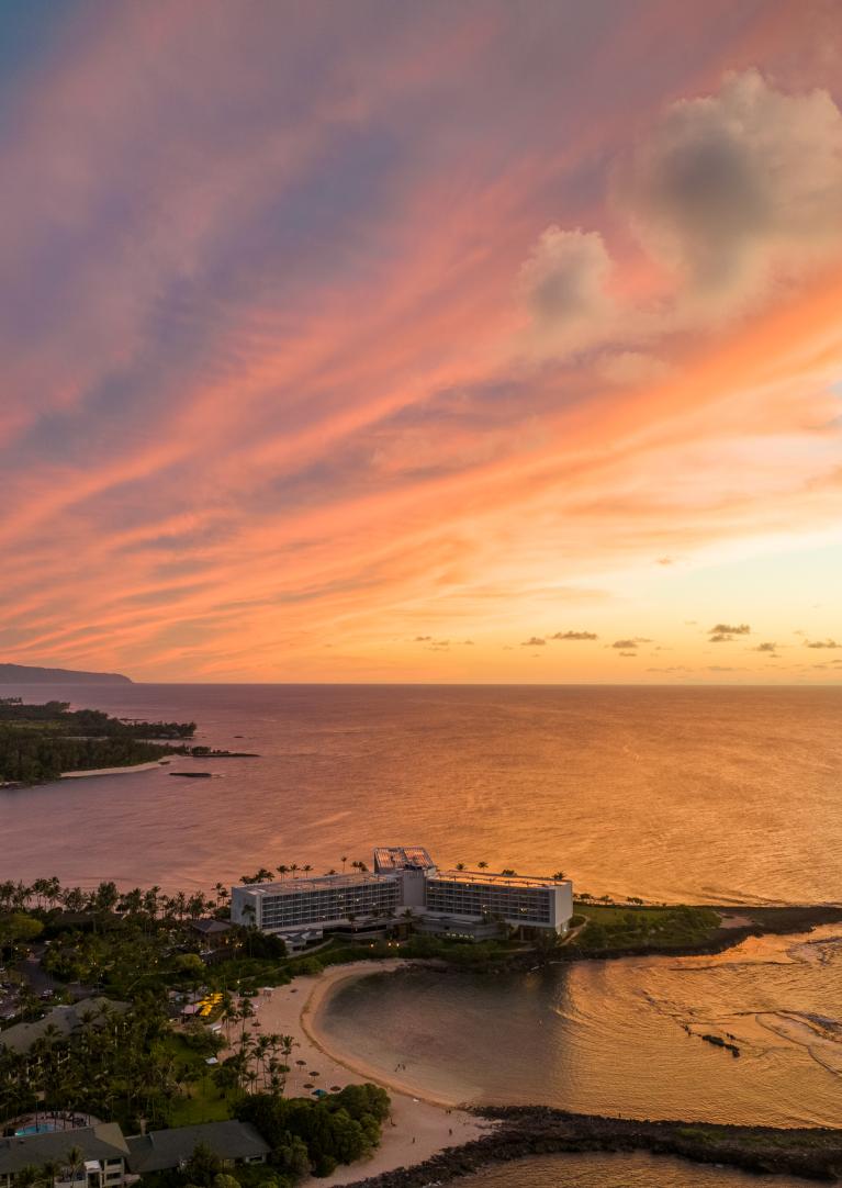 Sunset aerial