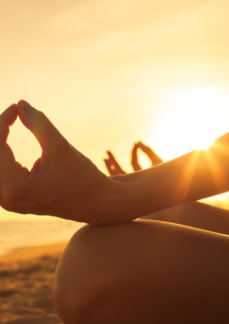 yoga sunset 